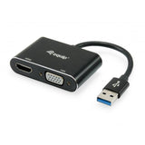 Equipéiert 133386 USB op HDMI VGA Adapter, USB 3.2 Gen 1 Typ - A, HDMIUTPUT, 1920 Pixel
