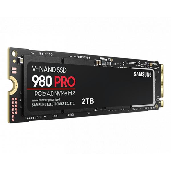 Samsung MZ-V8P2T0BW 980 Pro SSD, 2000 GB, M.2 NVME, PCIE 4.0, 7000 5100 MB S, 100,000 IOPS