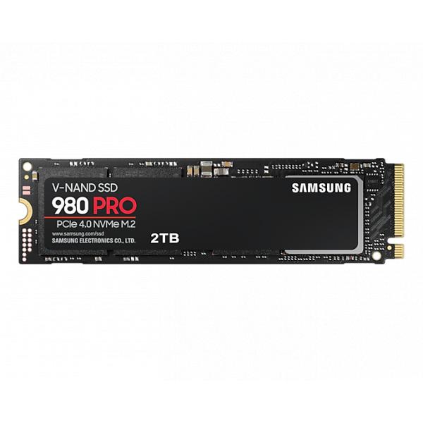 Samsung MZ-V8P2T0BW 980 Pro SSD, 2000 GB, M.2 NVME, PCIE 4.0, 7000 5100 MB S, 100,000 IOPS