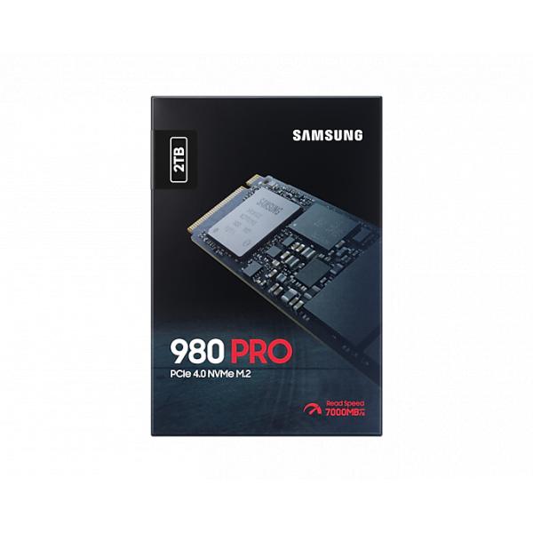 Samsung MZ-V8P2T0BW 980 Pro SSD, 2000 GB, M.2 NVME, PCIE 4.0, 7000 5100 MB S, 100,000 IOPS
