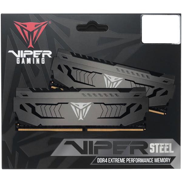 Patriot PVS416G360C8K Viper Steel Dual-Chanel Kit, 16 GB, DIMM DDR4, 3600 MHz, CL18, 1,35 V