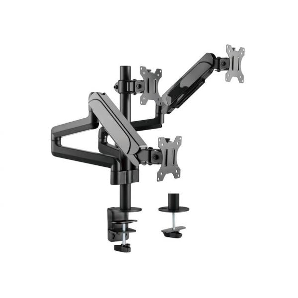 Vybavení 650134 17 -27 Triple Monitor Desk Mount Bracket, Clamp, 21 kg, 75 x 75 mm, 100 x 100 mm