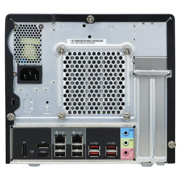 Shuttle SH570R8 Sort XPC Slim Cube Barebone, 13L størrelse, LGA1200, 4X DDR4, DIMM, Wi-Fi 5, 500 W