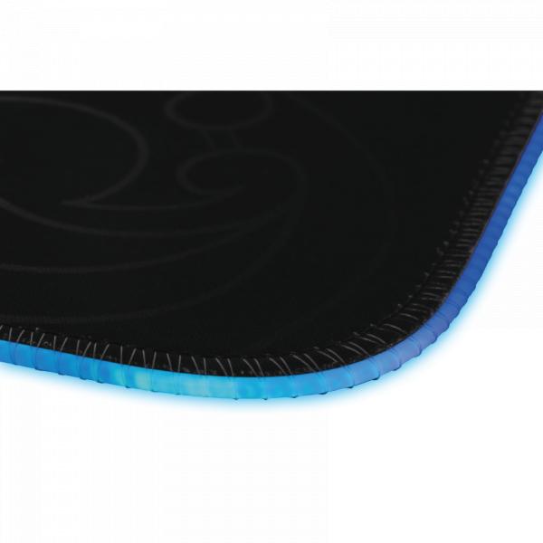 L33T Gaming 160405 Karlvagn RGB Gaming Mousepad, Medium-Size, Fast Surface. 355 x 255 x 3 mm, Black