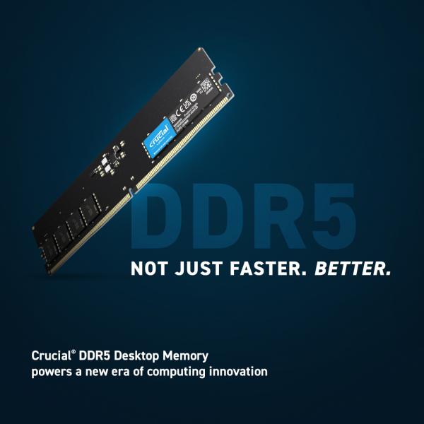 Mémoire DIMM CT8G48C40U5 cruciale, 8 Go, DDR5, 4800 MHz, CL40, 1,1 V
