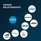 Mémoire DIMM CT8G48C40U5 cruciale, 8 Go, DDR5, 4800 MHz, CL40, 1,1 V