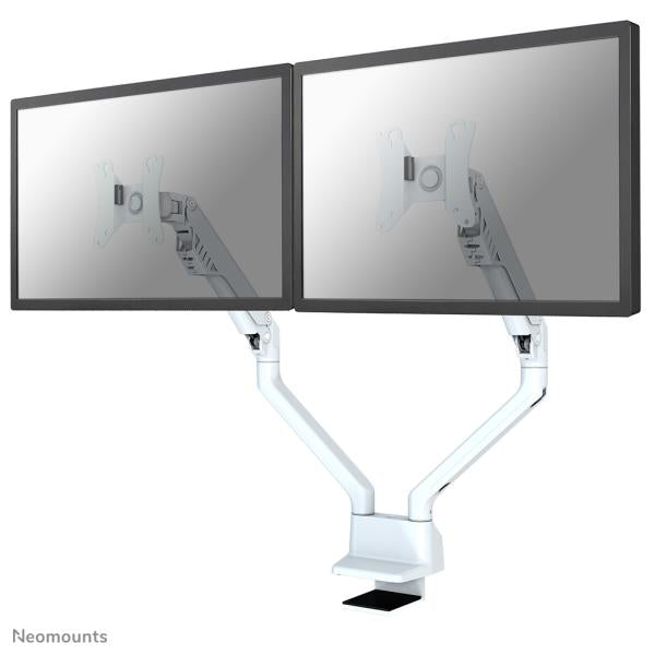 Neomounts Neomounts FPMA-D750DWHite2flat Screen Desk Mount, Clamp Grommet, Dual-Mount, 10 32 inch