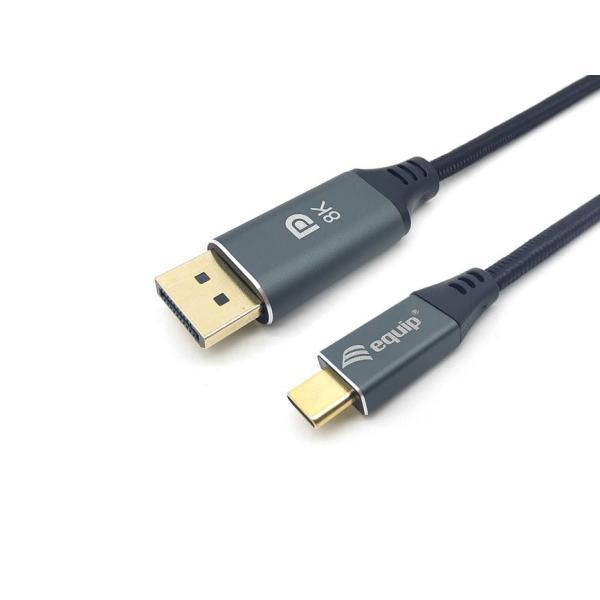 Equip 133426 USB-C to DisplayPort Cable, M M, 1.0M, 4K 60HZ, ABS Shell