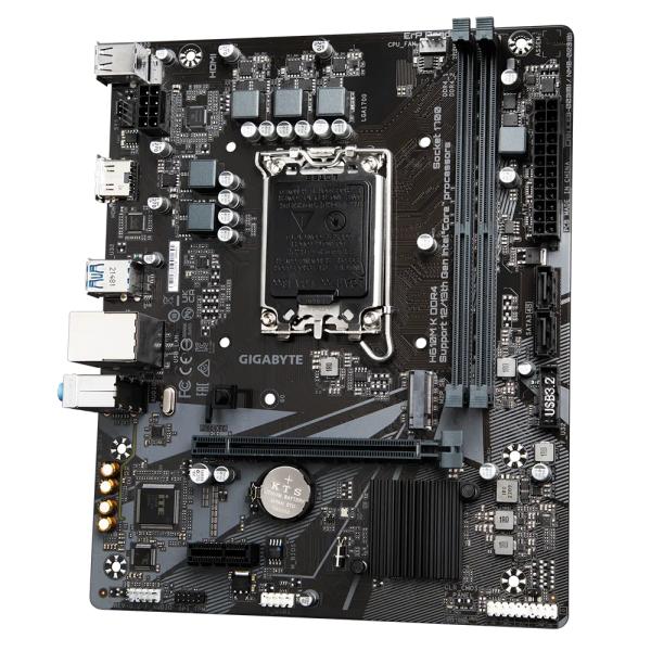 Gigabyte H610M K DDR4, LGA1700, Intel H610M, M.2 Gen3X4, GBE LAN, PCIE 4.0
