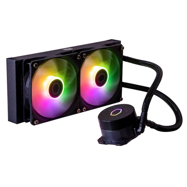 Cooler Master MLW-D24M-A18PZ-R1 MasterLiquid 240L Core Argb, 4-pin, 2x 120mm ARGB, 27.2 dBA (Max)