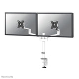 Neomounts ds60-425wh2 desk-mount, 2x 27 inch 8kg, tilt rotate swivel, 100x100 mm, white