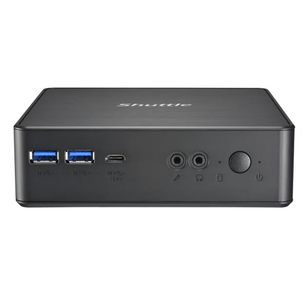 Shuttle NC40U XPC Nano PC NC40U Mini PC Barebone, Intel Celeron 7305U, 6x USB3.2, 2x M.2, LAN, 24 7