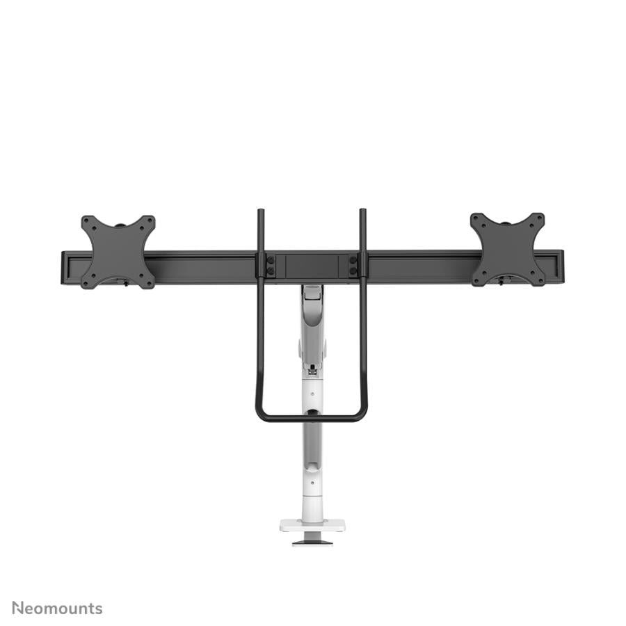 NEOMOUNTS DS75S-950WH2 Full-Motion Desk Mount, 2x 17-27, 8 kg, 100x100 mm, črna