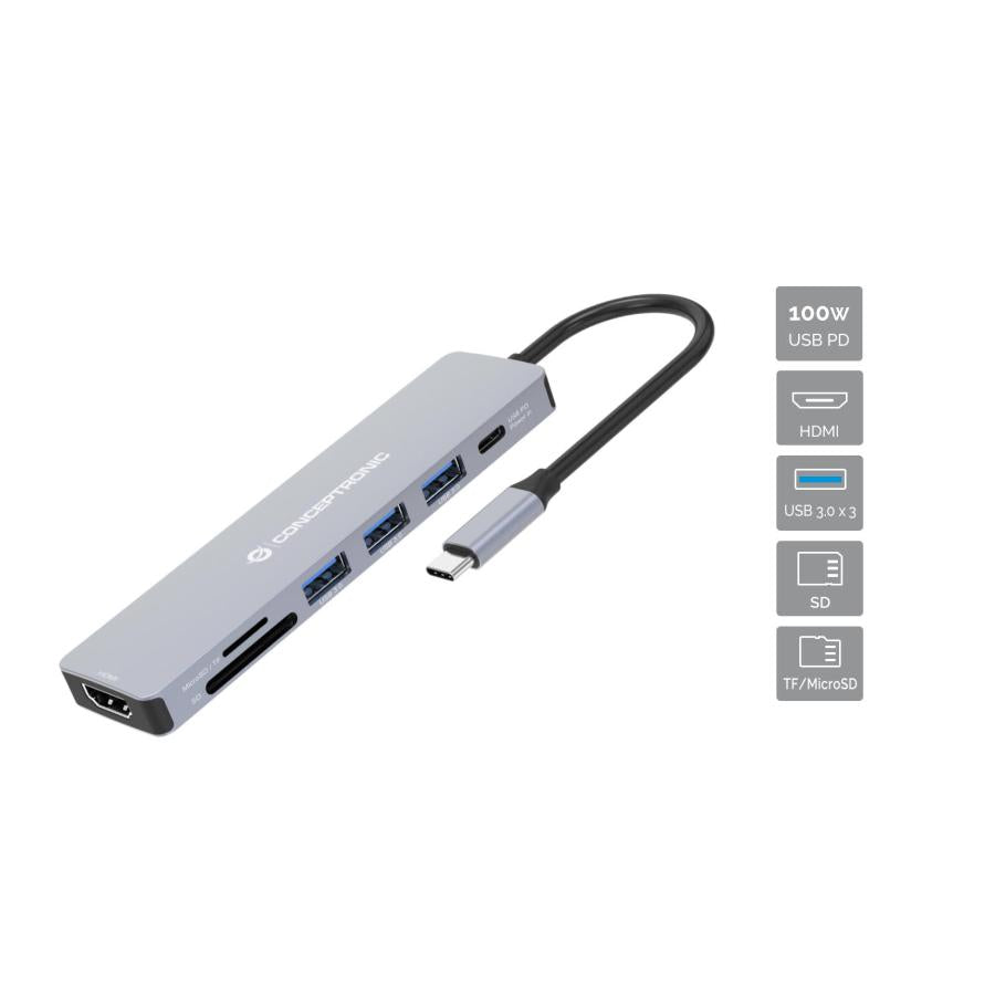 Virwirr a sech géint d'Donaar19 v 7-t-1-USB 3.2 Gen Tockel "Dockies-HEIt-A 3.0 x 18, SD microSdS hunn, vun TD, TFS MicrorosD?