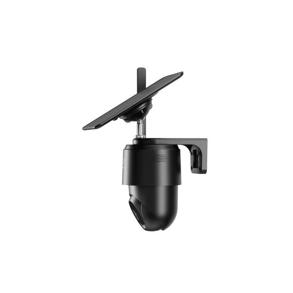 WOX R4250 Smart 4G Outdoor PTZ Camera with Solar Panel Kit, 2MP, 1920x1080p, 4G LTE-FDD, Black