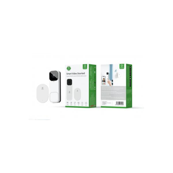 WOX R4331 Smart Video Doorbell uvnitř Bel, FHD, 3MP, 1 2,8 CMOS, IP65, Wi-Fi 802.11 B G N, bílá