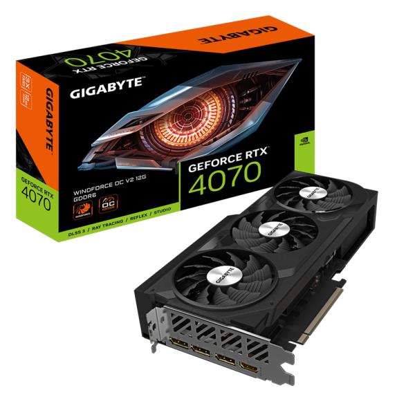 Gigabyte gigabyte GV-N4070WF3OCV2-12GD GeForce RTX 4070 Windforce OC V2 12G, PCIE4.0, 12GB, GDDR6.192BIT