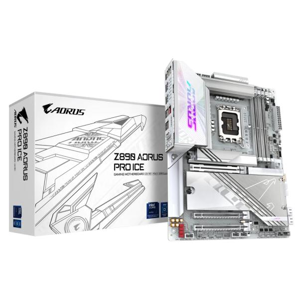 Gigabyte Z890 Aorus Pro Äis, AtX, LGA1851, Intel® Core ™ Ultra, 4x DDR5, WIBL5, 5 GI-FIM 4