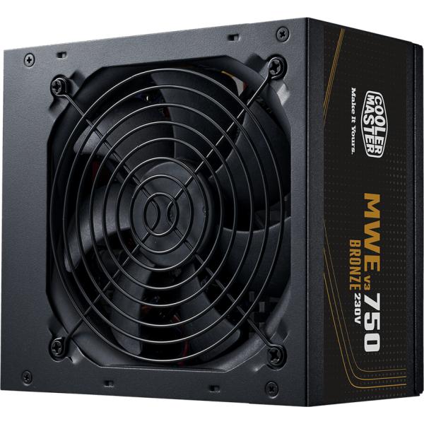 Cooler Master Cooler MPE-7501-AABW-3BEU MWE Bronze V3, ATX 3.1, 750 W, 120mm, Quiet HDB fan