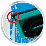 Leifheit window wiper with brush and telescope steel
