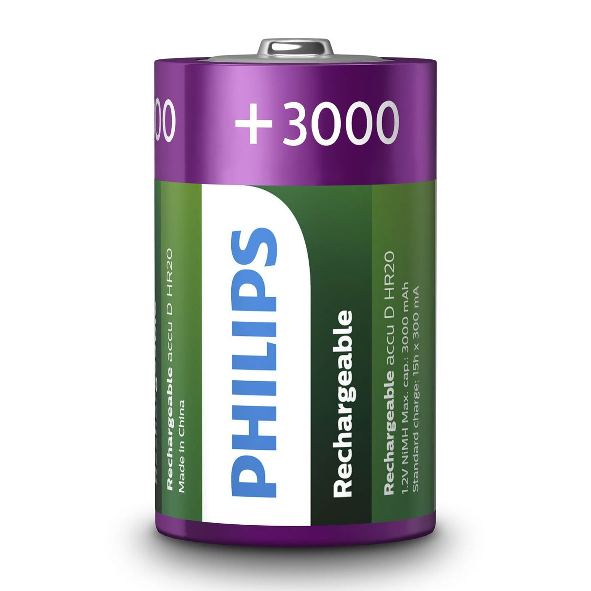 Prodej baterií Evropa Dobíjecí baterie dobíjecí nimh d HR20 3000mah, 2st.