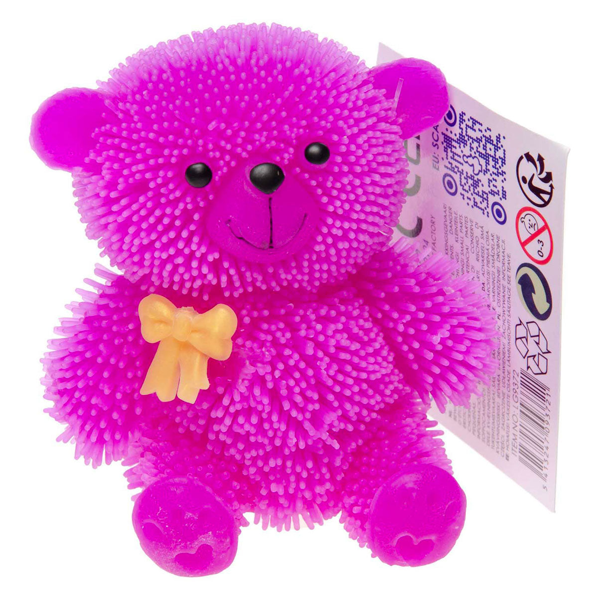 Lg-imports puffer beertje kleur, 9cm