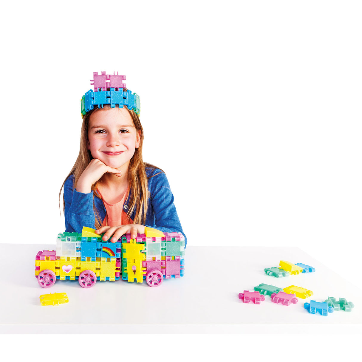 Clics Building Blocks - Glitter Bouwset 8in1