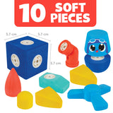 Blockaroo magnetic foam blocks plane box, 10dlg.