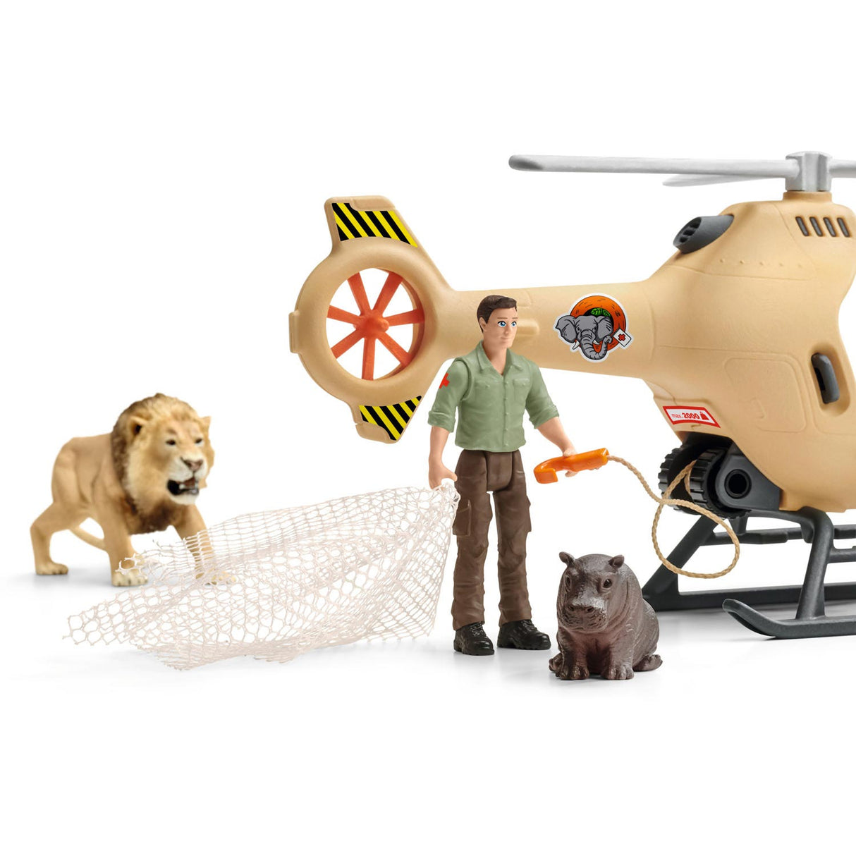 Schleich Wild Life Rescue Helicopter for Animals 42476