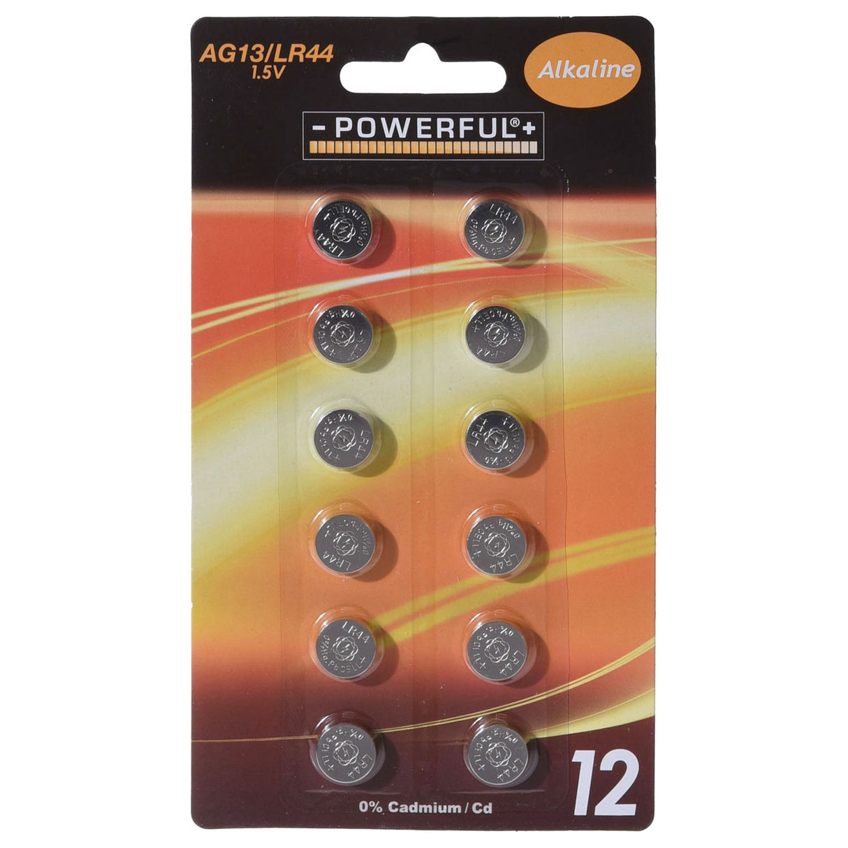 Button cell batteries AG13 LR44, 12st.