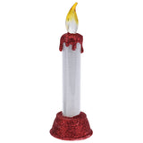 Candela a LED con glitter di Natale, 15 cm.
