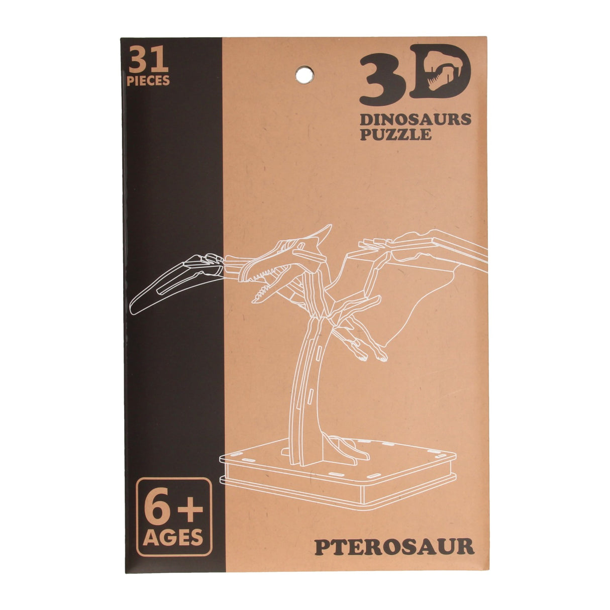Dinosaurus 3D in legno 3D