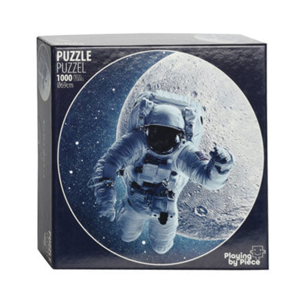 Line puzzle astronaut and moon, 1000st.