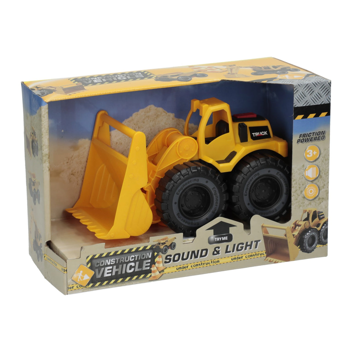 Cargador frontal del vehículo de trabajo de construcción, 19 cm