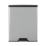 Curver Pedal bin Decobin 65L Rectangle Silver Metallic