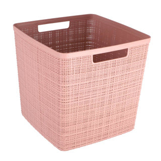 Curver jute opbergmand cube 17l rose dawn