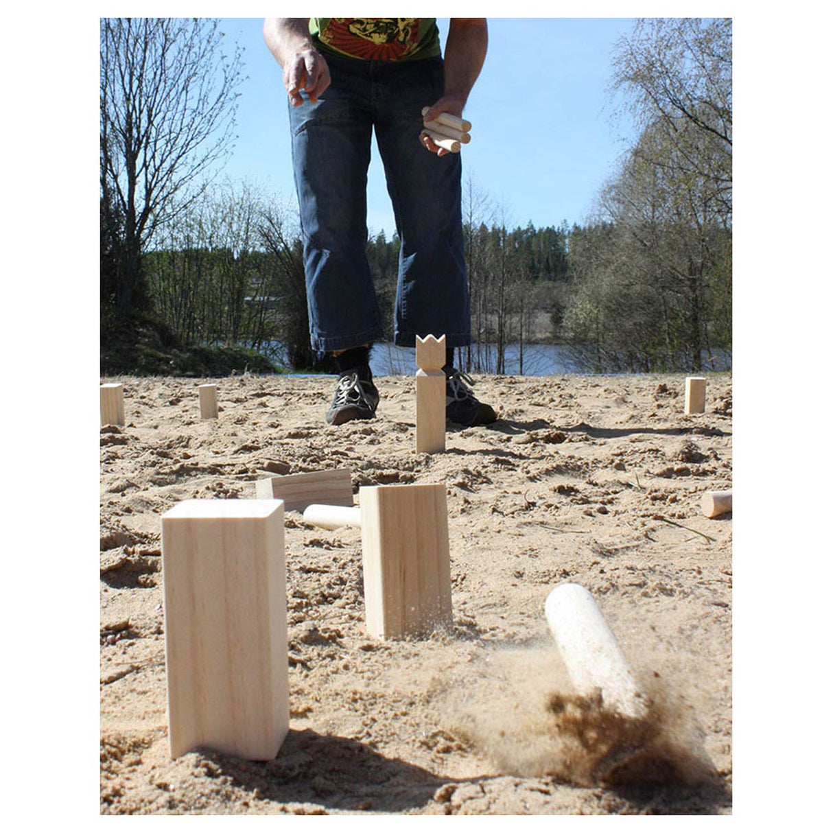 Selecta Kubb Viking Wooden Throwing Game