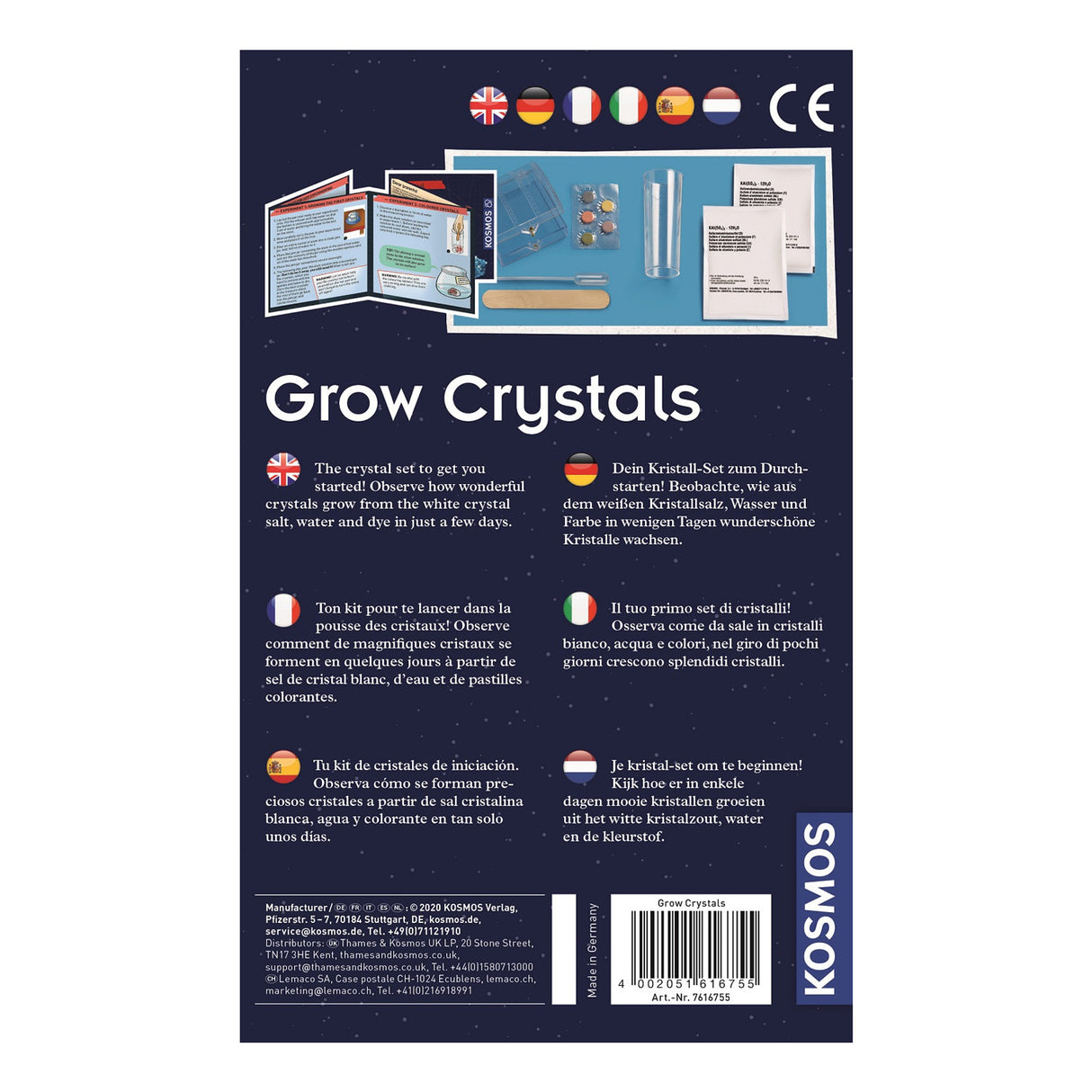 Cosmos grow your own crystals