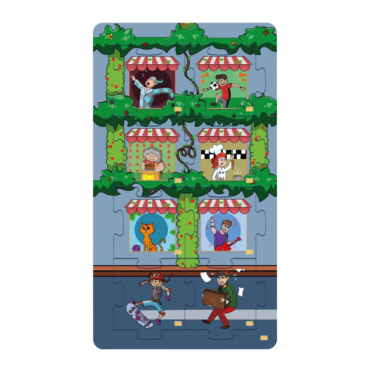 Biobuddi 2in1 Puzzle and Memo City Life