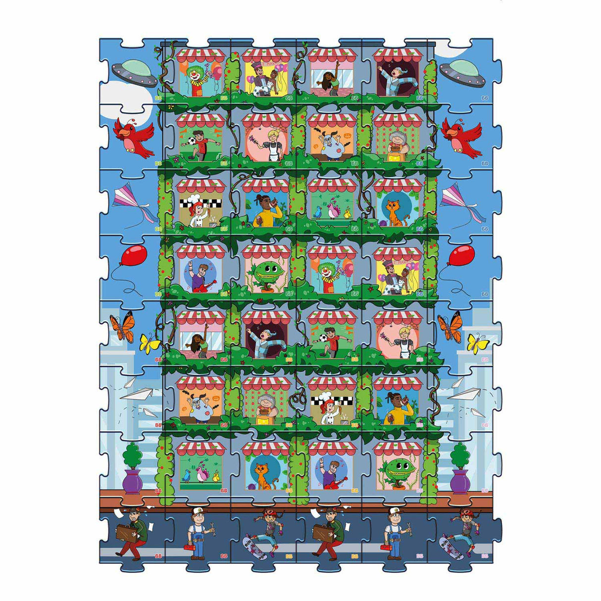 Biobuddi 2in1 Puzzle and Memo City Life