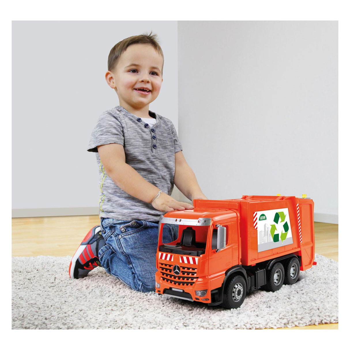 Selecta Worxx garbage truck Mercedes-Benz Arocs, 52cm
