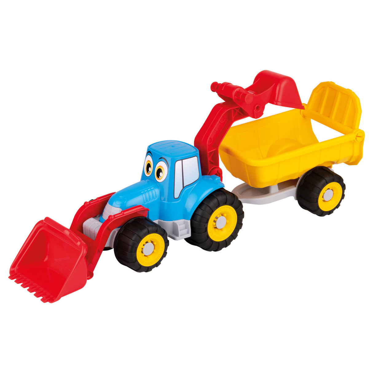 Androni tractor with car