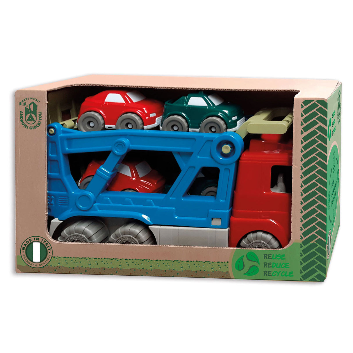 Androni transportér recykloval plast