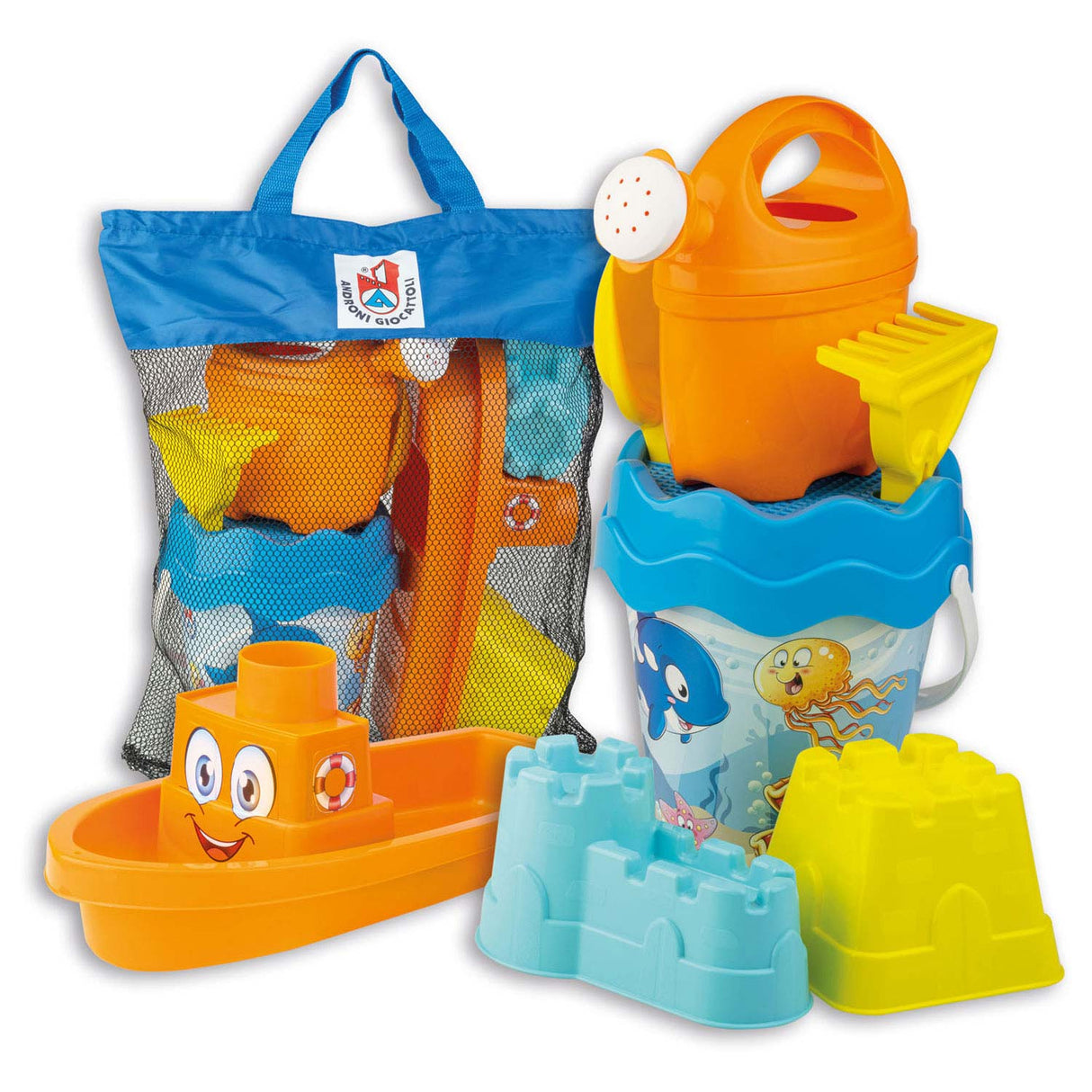 Androni beach set in bag underwater world, 8dlg.