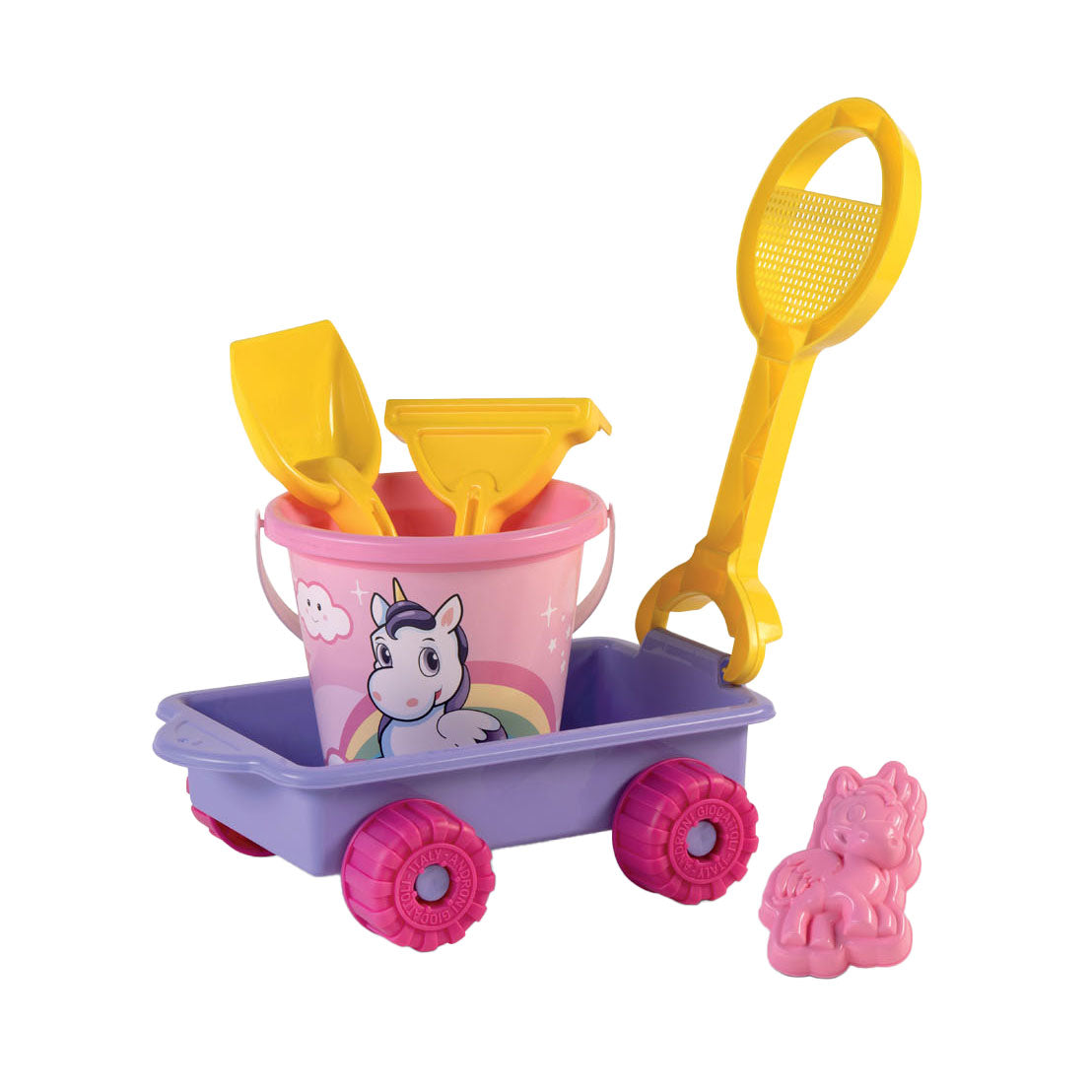 Androni Bolderkar with unicorn beach set, 5dlg.