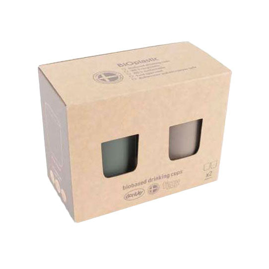 Dantoy cup set Mokka Olive green, 2dlg.