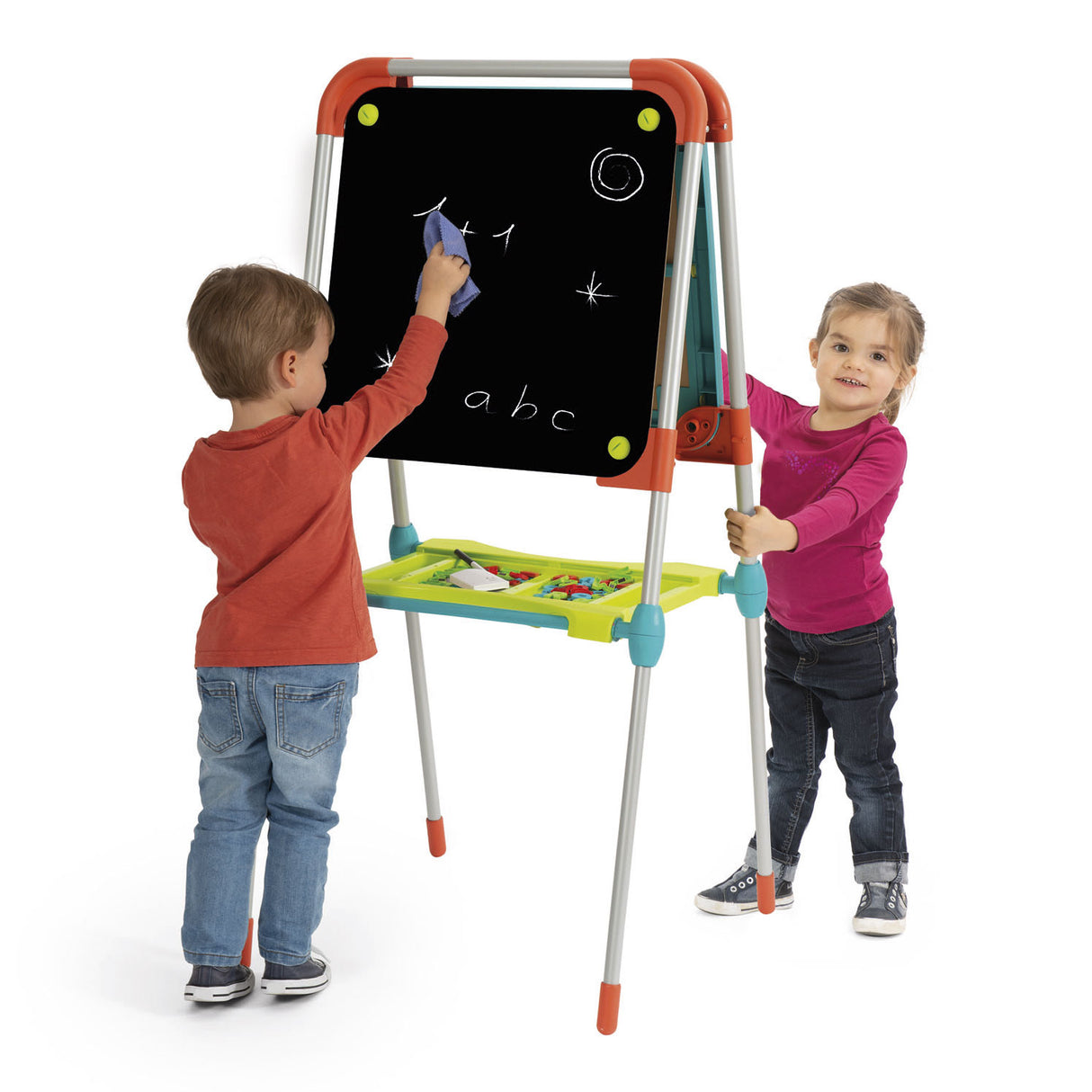 Aimant smoby et tableau à la craie avec accessoires