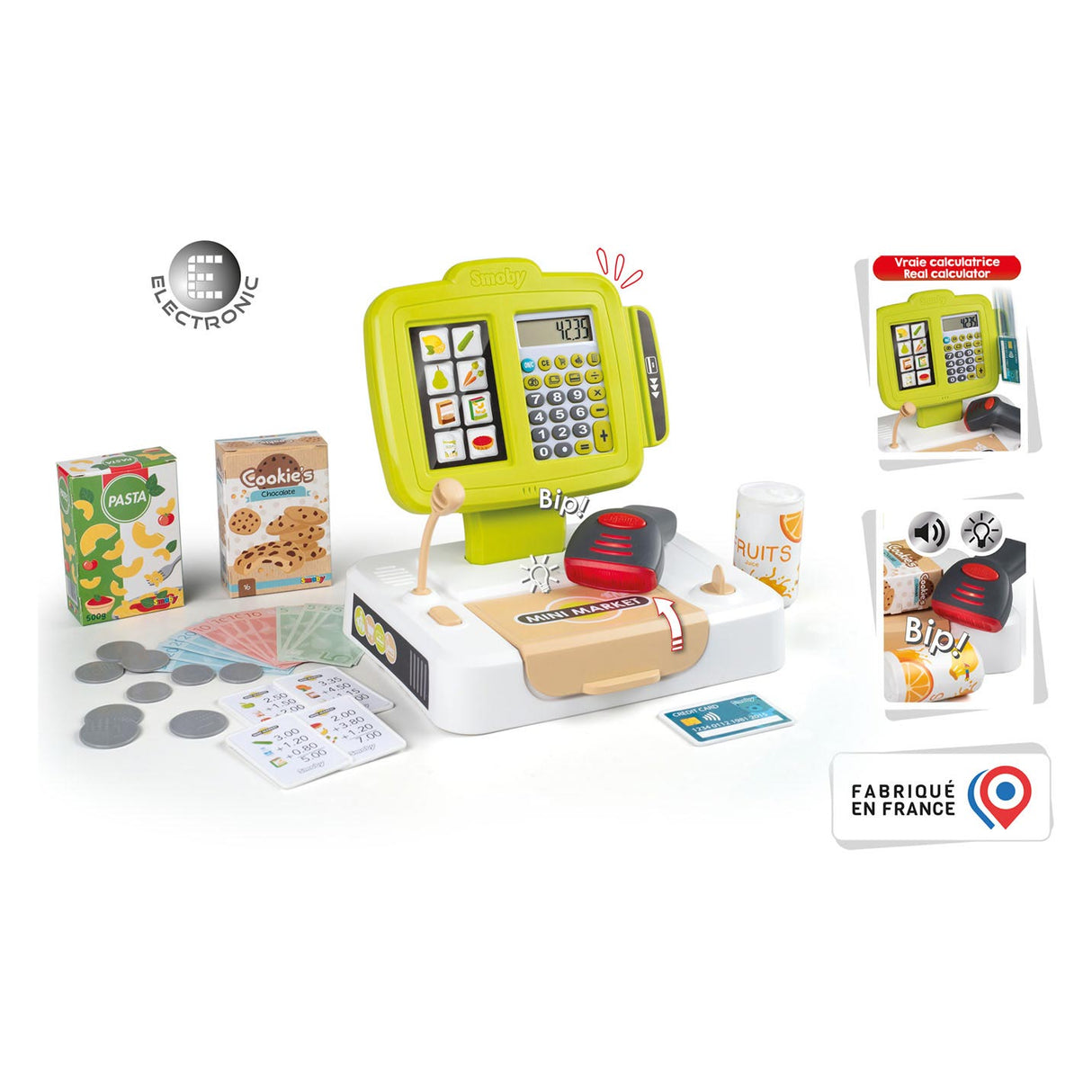 Smoby Kassa z dodatki 30dlg.