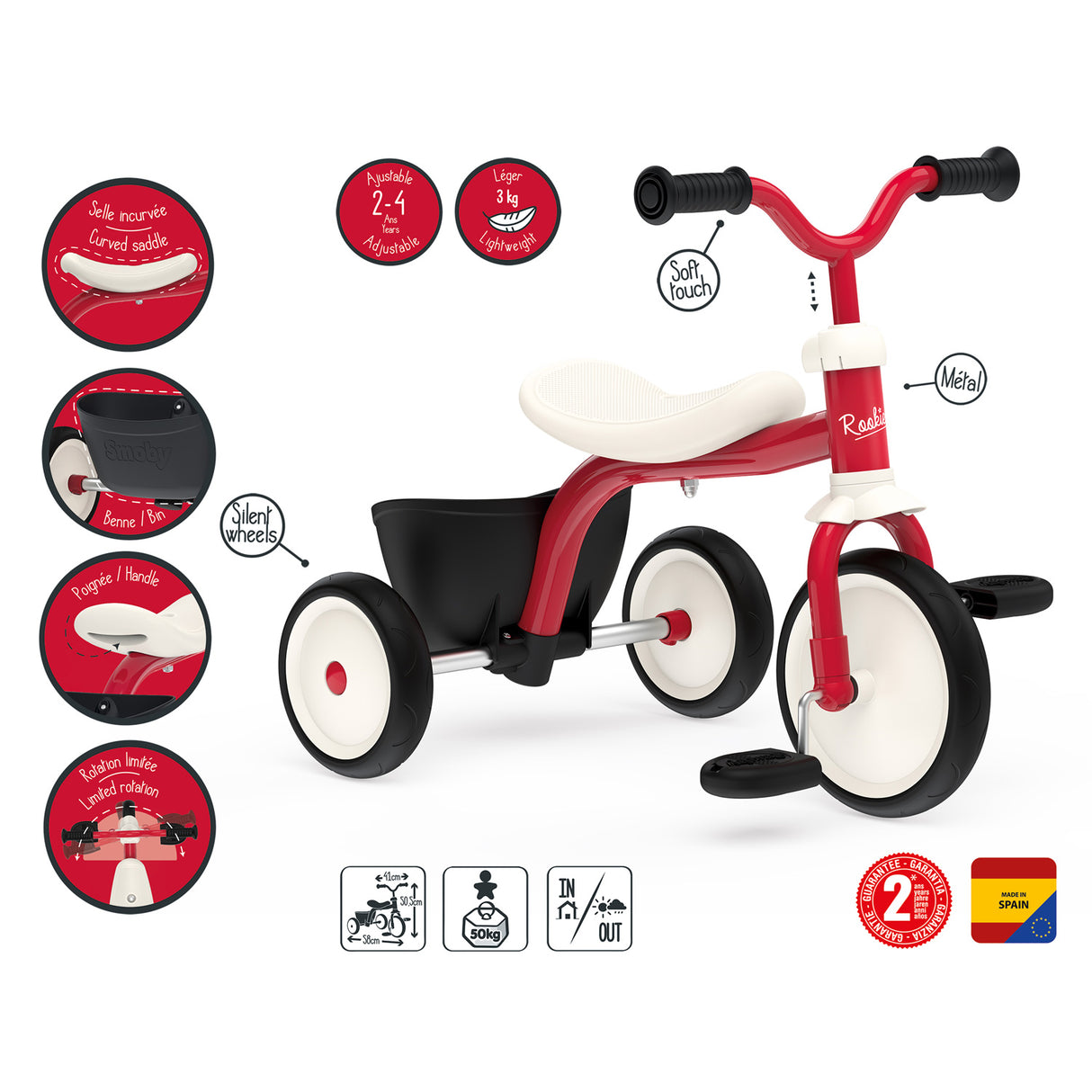 Tricikel Smoby Rookie Trike
