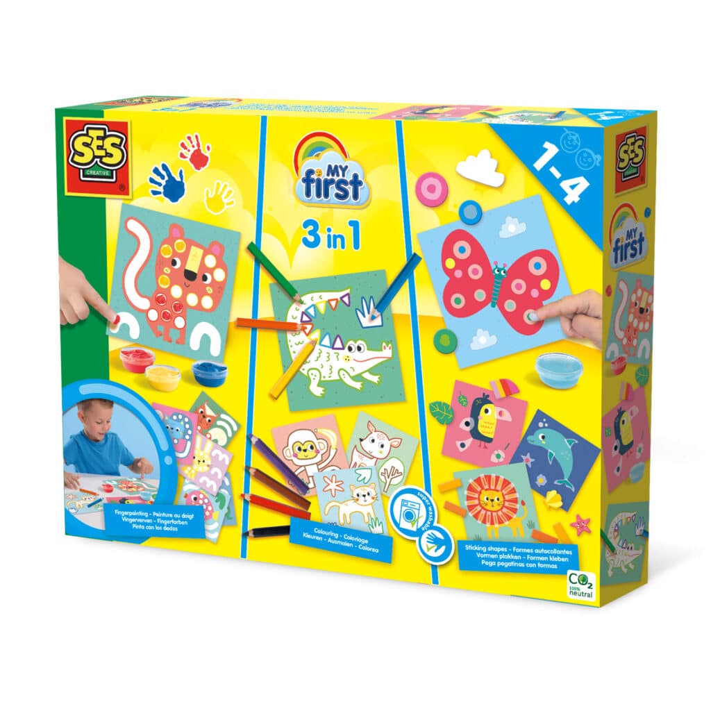 SES my first - 3in1 finger paints, colors, shapes slices